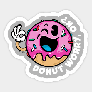 Donut Worry Sticker